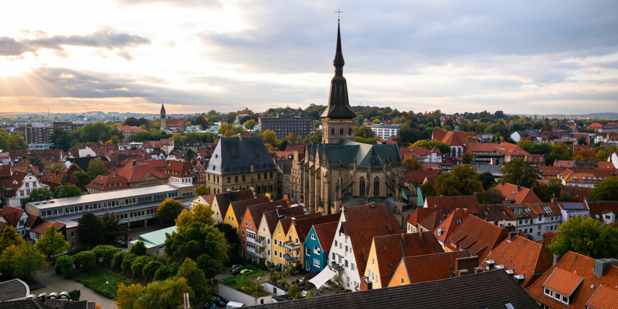 Bergkirche Osnabrück in Stadtansicht