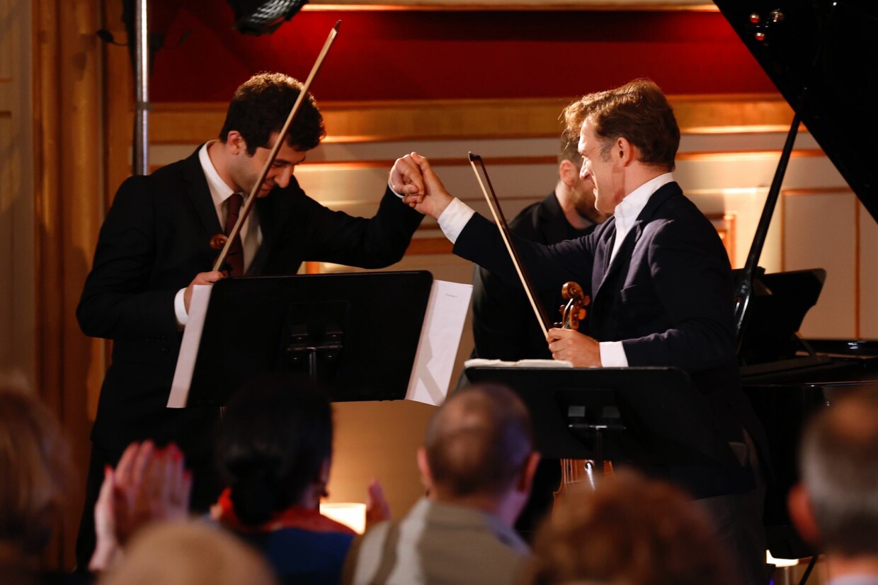 Bilal Alnemr und Renaud Capuçon beim Festival de Pâques