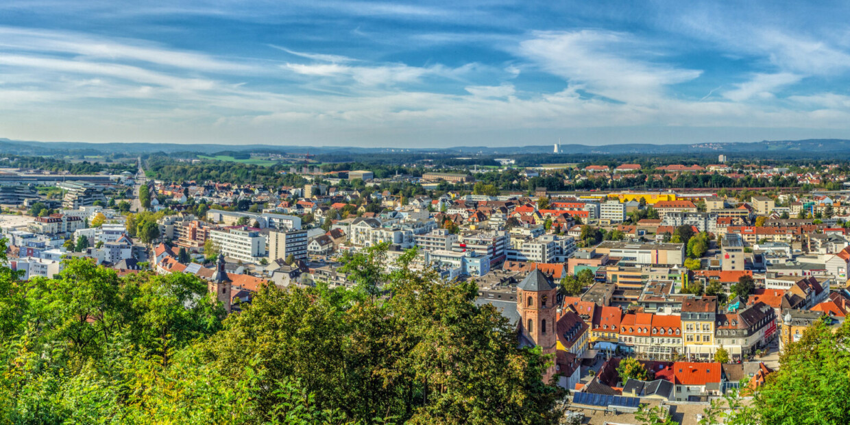 Stadtpanorama Homburg im Saarland