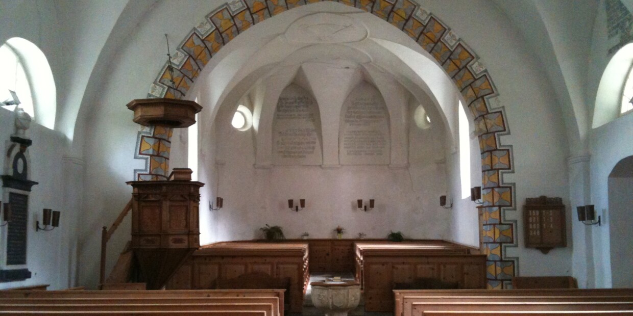 Reformierte Kirche Andeer in der Schweiz