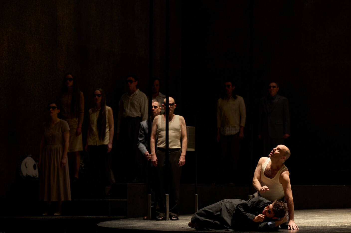 Szenenbild aus Beat Furrers „Das große Feuer“ am Opernhaus Zürich